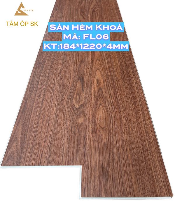 Sàn Nhựa Hèm Khóa Đế Cao Su SK - FL06 - SAN NHUA HEM KHOA SK 1