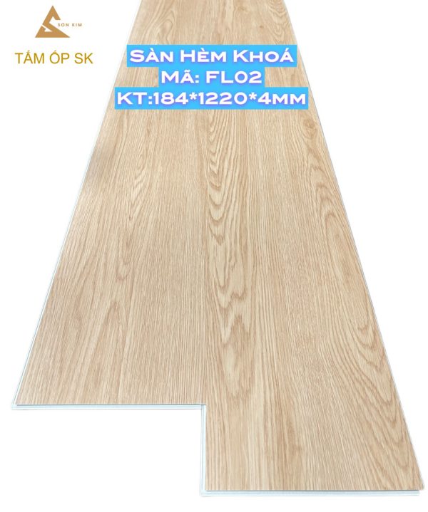 Sàn Nhựa Hèm Khóa Đế Cao Su SK - FL02 - SAN NHUA HEM KHOA SK 5